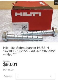 HILTI schraubanker