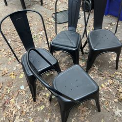 4 Metal Chairs