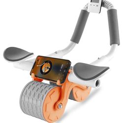 2025 New Ab Roller Wheel with Knee Mat &Timer, Automatic Rebound Abdominal Wheel, Ab Abdominal Exerc