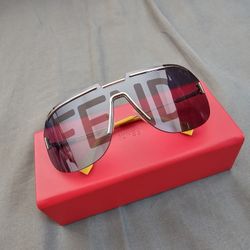 New Fendi Big Fendi Letters Unisex Sunglasses