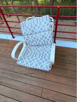 White outdoor chairs