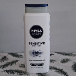 Nivea MEN Sensitive Body Wash 16.9oz ( With Bamboo Extract )
