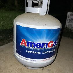 Three Burner Expert Grill With Propane Tank