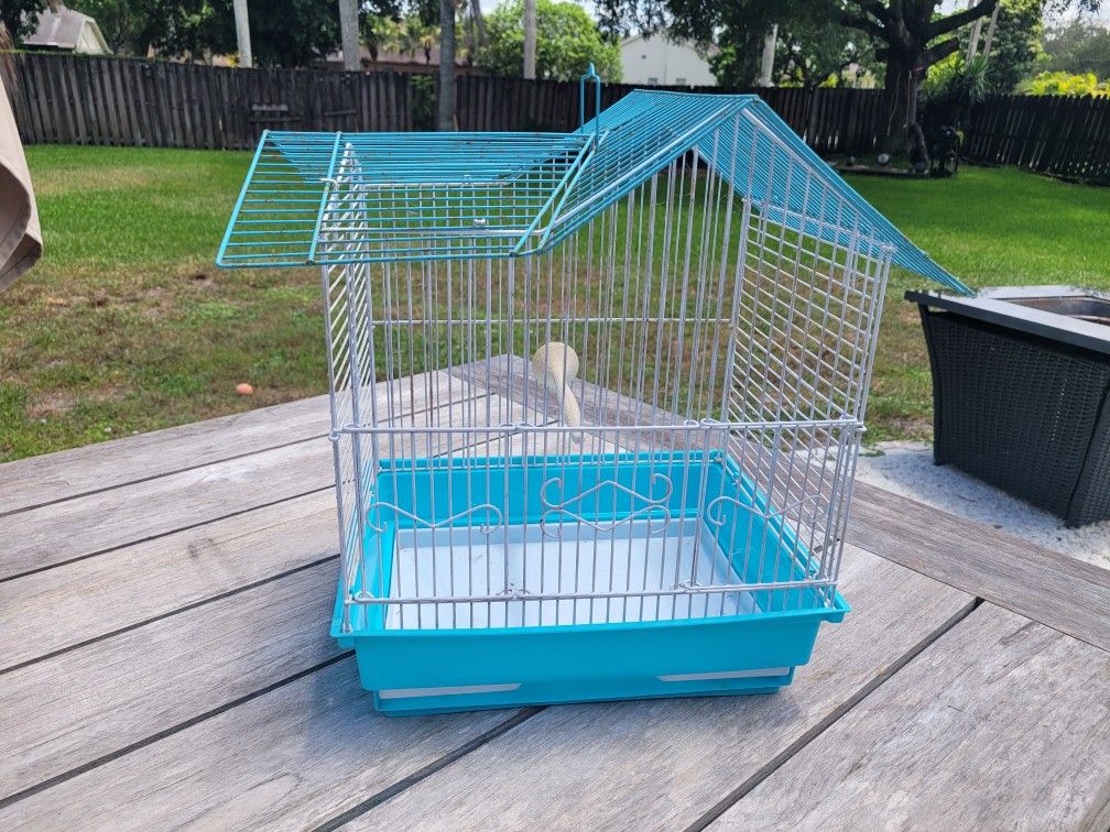 Bird cage 13.5" wide x 18' high, 11.5" deep