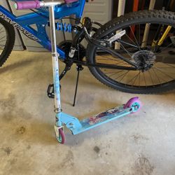 Girl Frozen Scooter