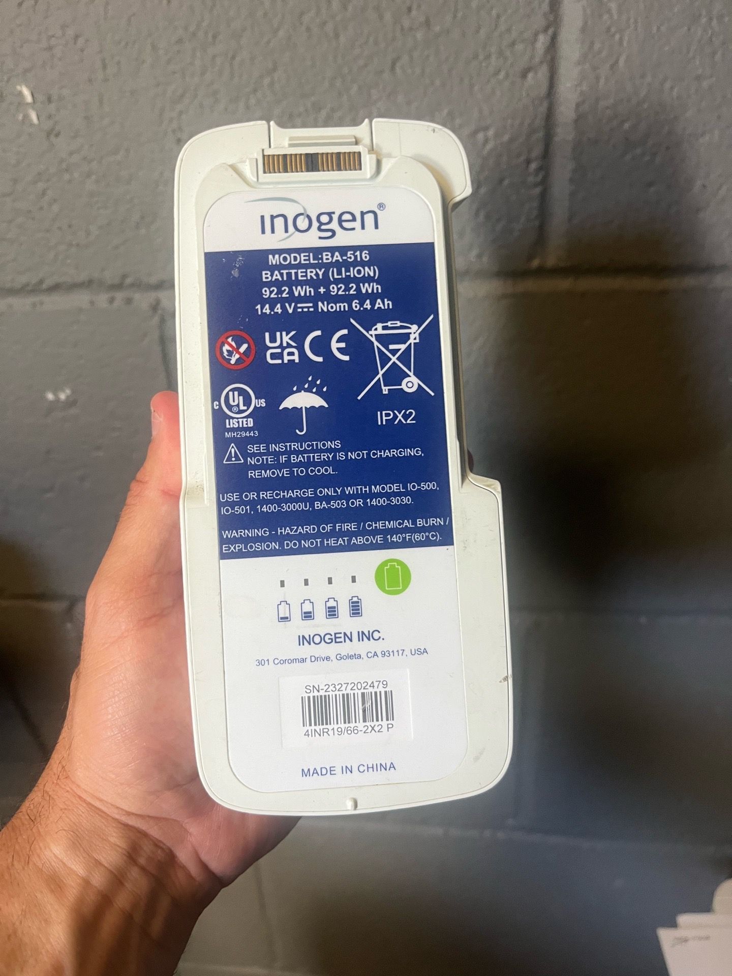 16 Cell Battery Inogen