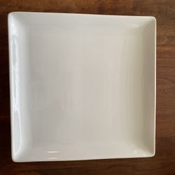 Large Pampered Chef White Serving Platter Dish Tray Square