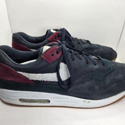 Nike Air Max 1 Premium Crepe Pack Shoes Men's 14 Dark Obsidian Running Sneakers