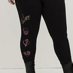 Torrid Lovesick Graffiti Jogger - Super Cute  New  95% cotton 5% spandex - 