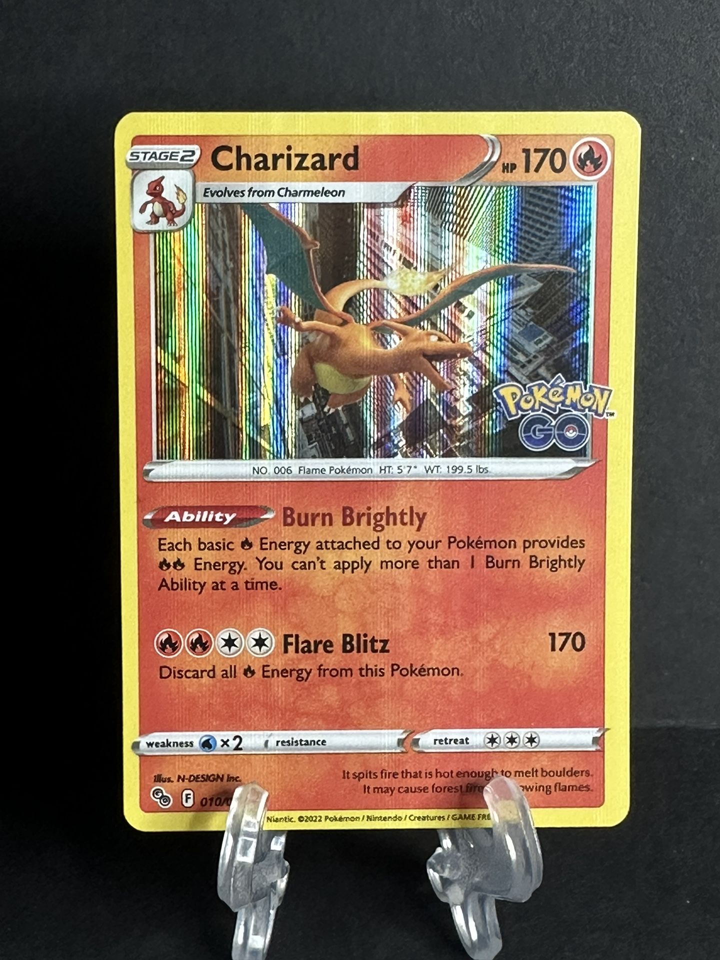 Charizard Foil Card Pokémon Go