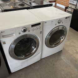 Lg Washer And Dryer Set -90 Day Warranty 