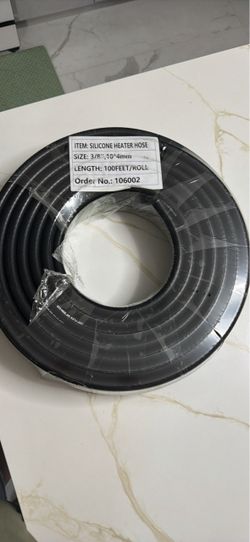 Silicone Heater Hose 3/8”, 100Ft/Roll
