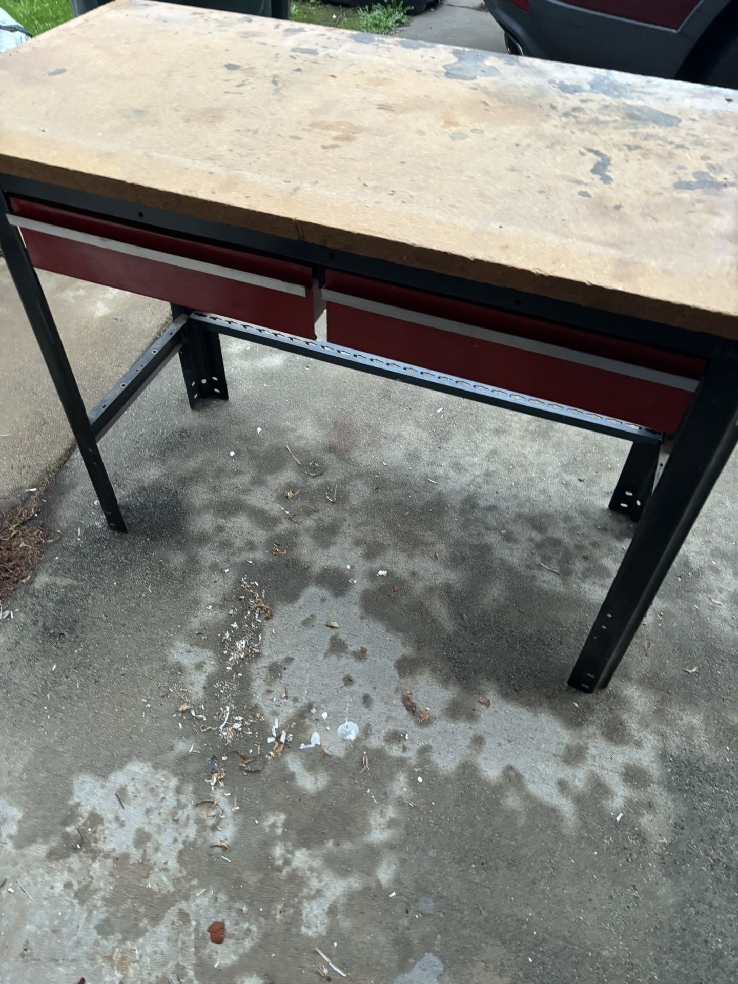 2 Drawer Metal Workbench