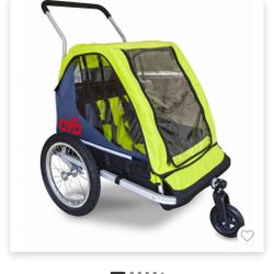 Cyclic Double 2 Seat Kids' Bike Trailer -