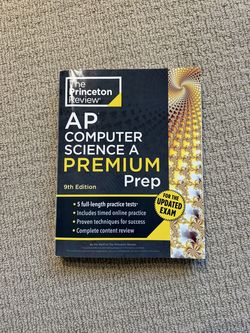 Princeton Review AP Computer Science A Premium Prep 9th Edition — $20