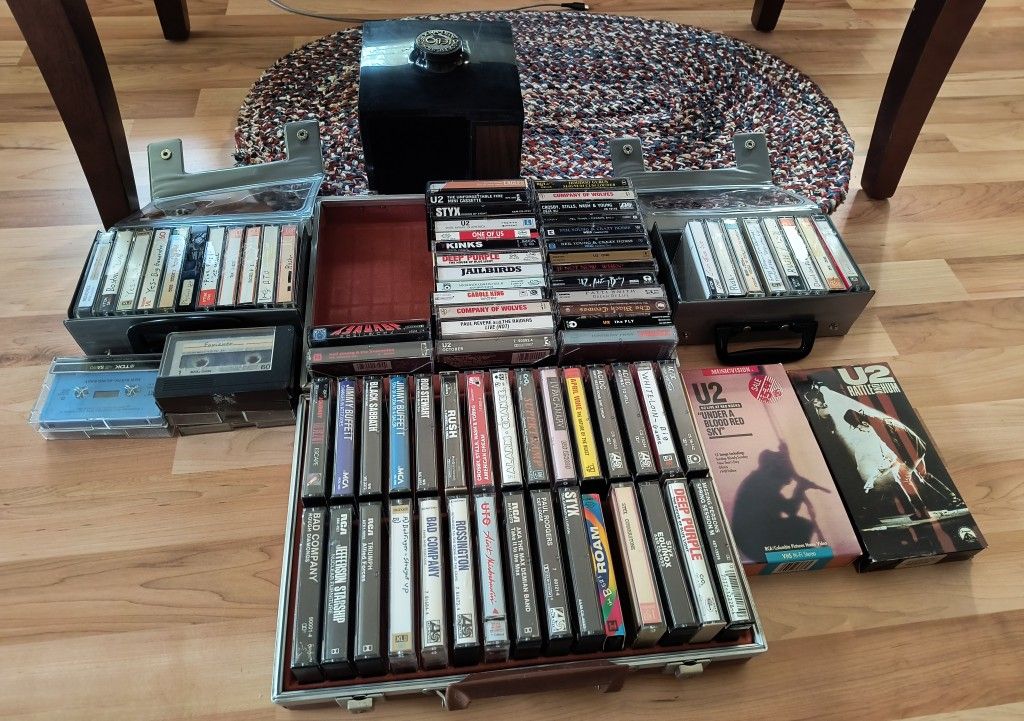 Collection of 85 Cassette Tapes,70' And 80's Rock