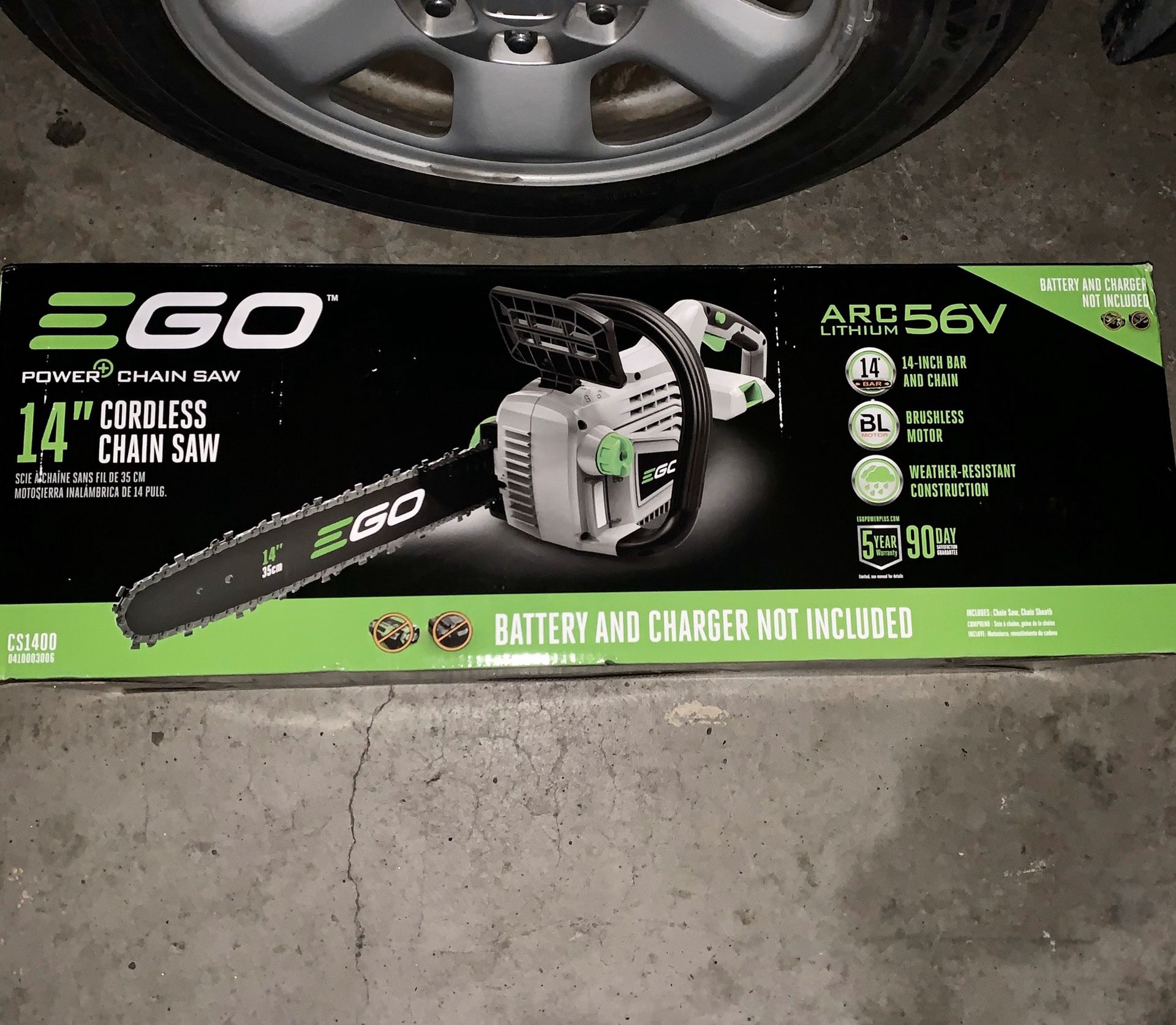 EGO power+ CS1400 14inch 56volt cordless chainsaw