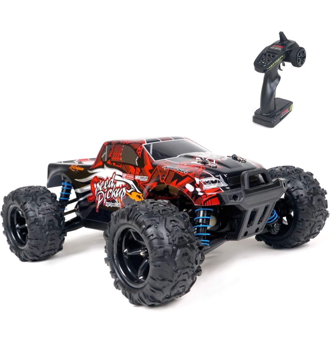 1/18 Scale RC Truck 4WD High Speed Rock Crawler 40KM/h RC Monster Truck, 2.4Ghz All Terrain Remote Control Car Off Road RTR for Kids