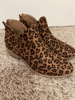 Trendy Leopard Ankle Boots 