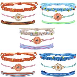 Bracelets - Friendship Sunflower Bracelets Adjustable