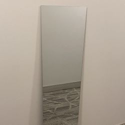 NEW!! Unframed CLEAR GLASS MIRROR PANEL (48"H x 12"W) - price as posted is firm.