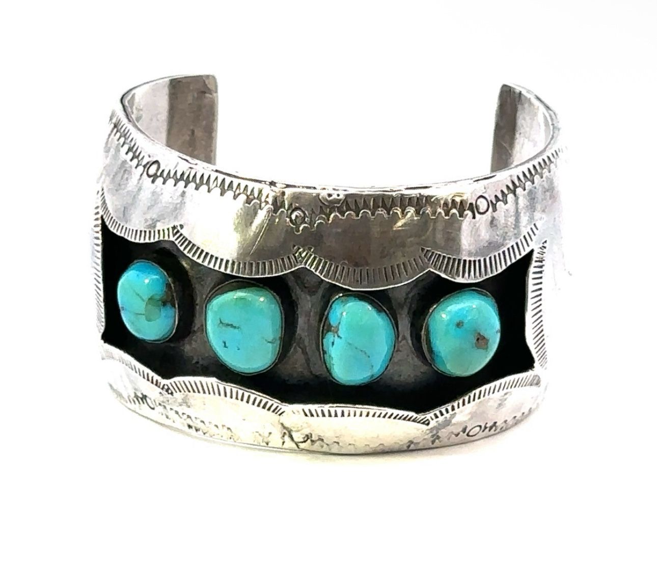 Navajo Turquoise Silver Cuff Bracelet 62.88g GP3118686