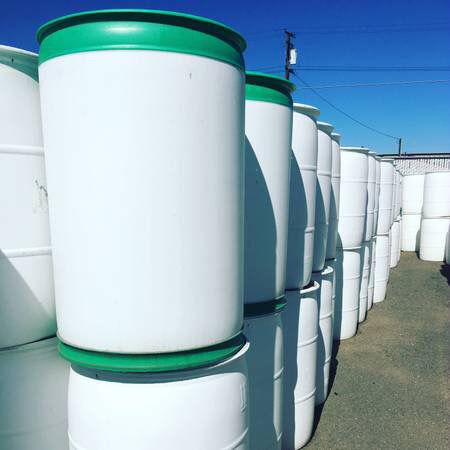 55 Gallon Poly Water Storage Barrels