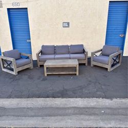 OVE Austin 4-Piece Patio Set | NEW Cushion Covers!