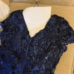 Formal Gown Navy Blue Size 8