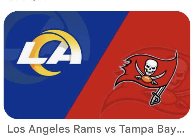 Rams VS Buccaneers 