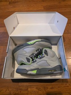 Jordan 5 green bean 10.5 mens
