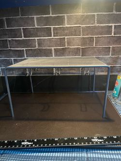 Two Metal Mesh Counter Shelf Riser with Hooks