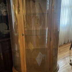 Oak China cabinet