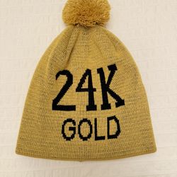 Supreme 24K Gold Beanie Hat Cap