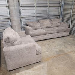 Brown Sectional Couch Set 