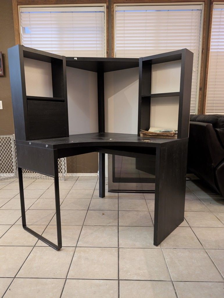 IKEA Corner Desk In Black
