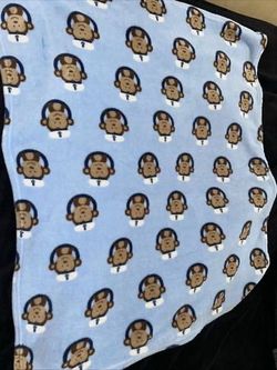 Garanimals Monkey Captain Sailor Blue Baby Blanket