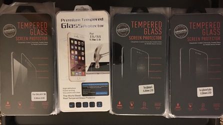 iPhone and Samsung tempered glass