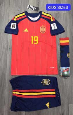 KIDS SPAIN LAMINE YAMAL WORLD CUP SOCCER JERSEY