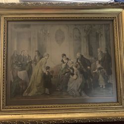 Framed Antique Art, Georgian Era 