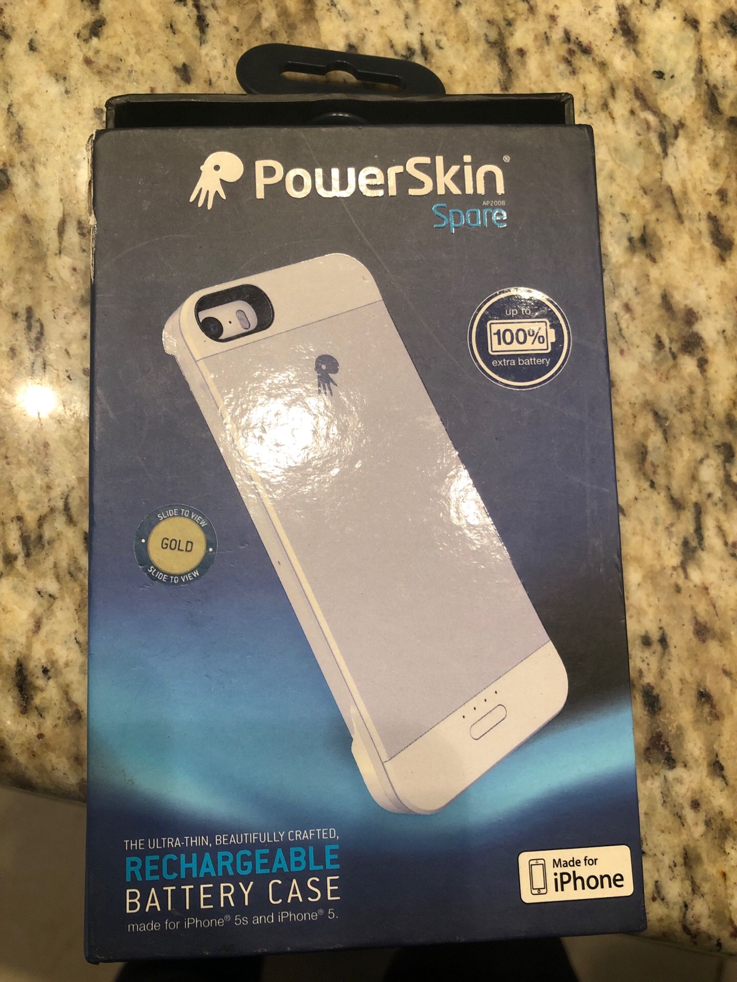 Rechargeable battery case for iPhone 5 & 5s