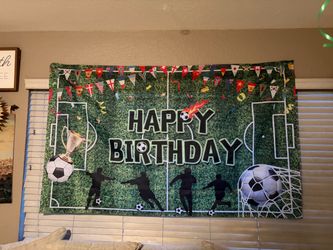 Soccer birthday sign