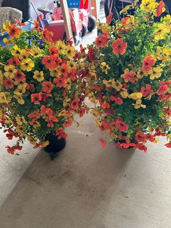 artificial fall flower bushes.