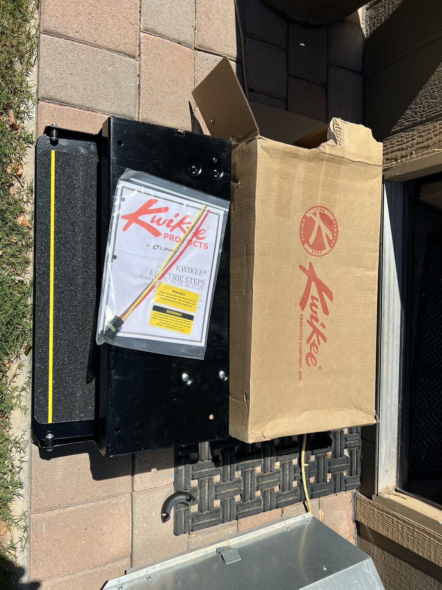 Kwikee 26 Series Electric Step Assembly, Standard Drive Operation, Power Switch Kit for RV, Travel Trailers,