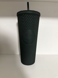 Studded Matte Hunter Green Starbucks Cup