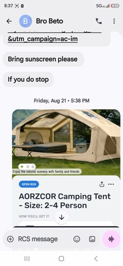 Camping tent