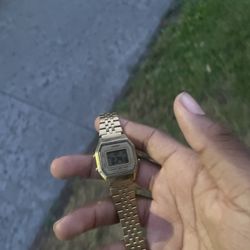 Gold Casio Watch 14kt