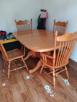 Solid wood Amish dining table