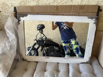 White Vintage Mirror