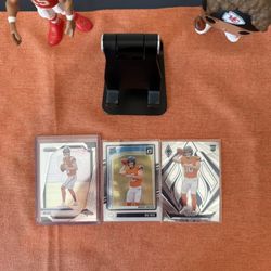 Bo Nix 2024 Rookie Card Lot Of 3⚡️